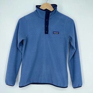 Patagonia Micro D Snap Pullover Fleece Jacket, Blue